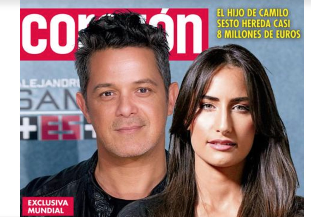 Alejandro Sanz y Rachel Valdés en la portada de la revista 'Corazón' / CORAZÓN