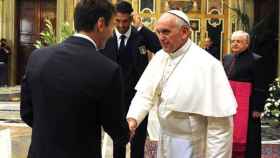 El día que Messi conoció al Papa Francisco / TELAM