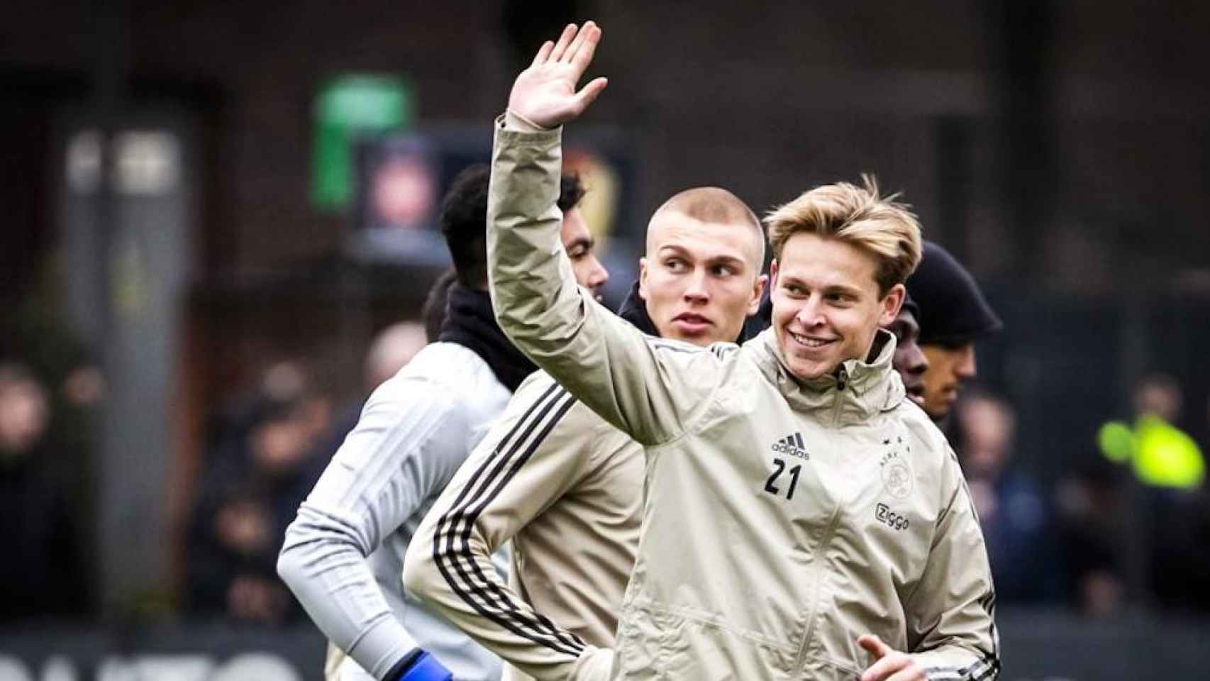 Una foto de Frenkie De Jong durante un entrenamiento con el Ajax / EFE