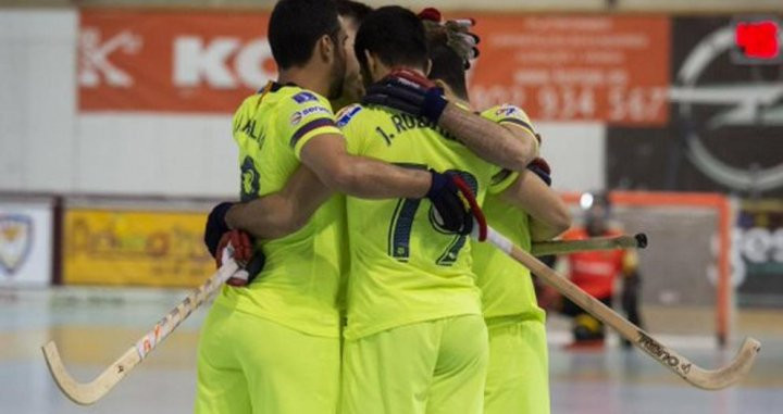 Los jugadores del Barça Lassa celebran un gol ante el Igualada / FCB