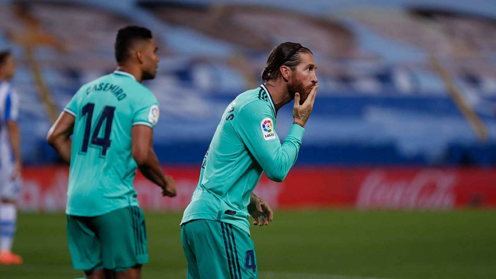Sergio Ramos celebrando su gol / REAL MADRID CF