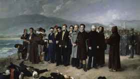 'Fusilamiento de Torrijos y sus compañeros en la playa de Málaga' (1888), pintado por Antonio Gisbert