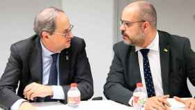 Quim Torra, presidente de la Generalitat, y el consejero de Interior, Miquel Buch / EFE