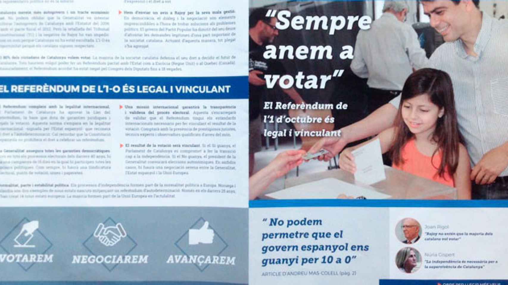 La propaganda que está buzoneando Òmnium en Cataluña / CG