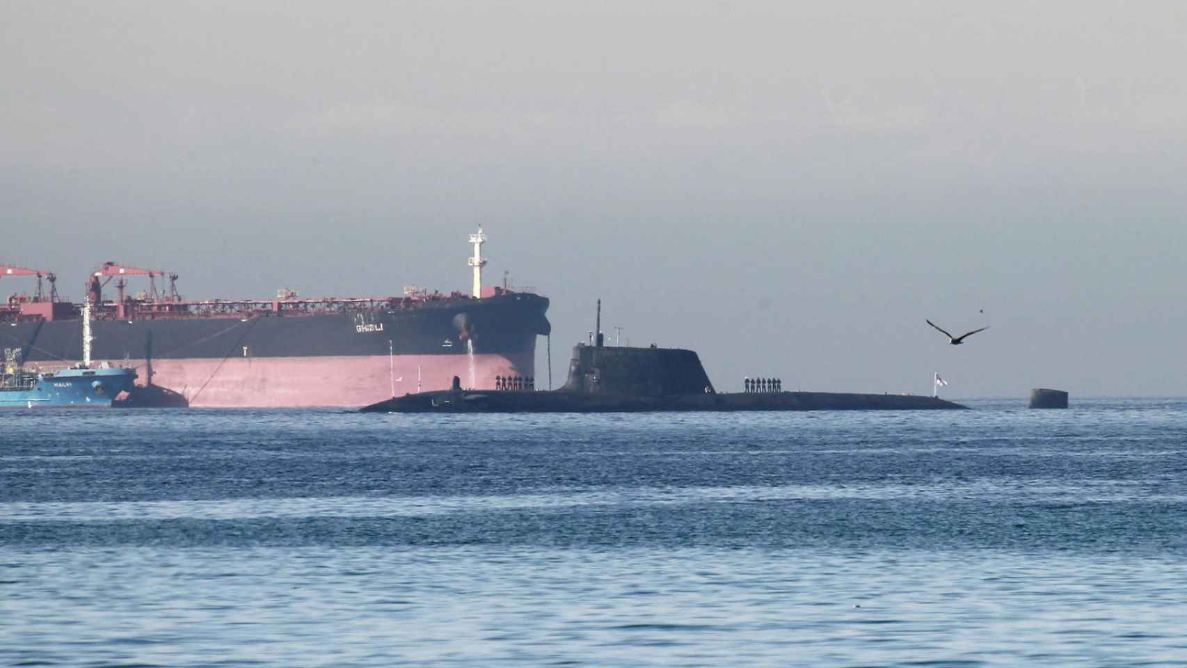 Submarino nuclear en Gibraltar