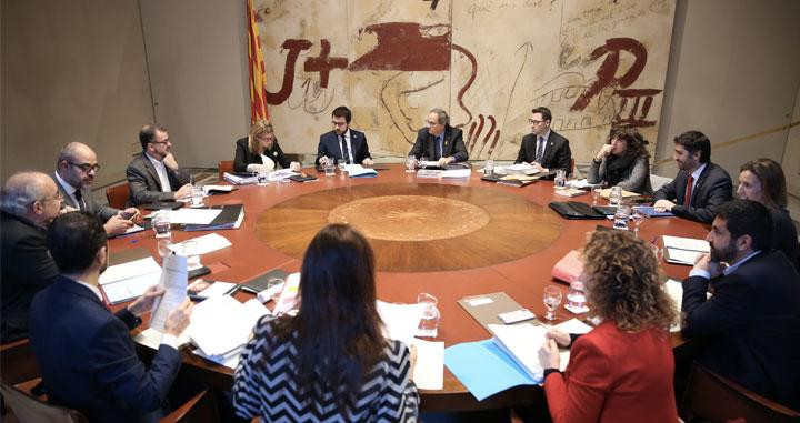 Imagen del Consejo Ejecutivo, la reunión del Govern que debe aprobar la reestructuración de la vicepresidencia / GENCAT