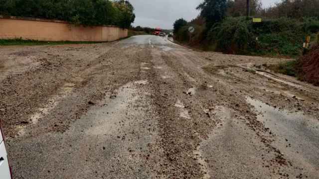 Una de las carreteras afectadas por el temporal Celia en la provincia de Tarragona / DIPUTACIÓ DE TARRAGONA