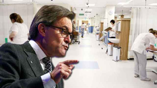 El expresidente catalán, Artur Mas, y una ala de un hospital / CG