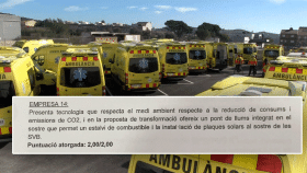Ambulancias Egara ganó el concurso con promesas en la oferta técnica, como la colocación de placas solares, que ha incumplido.