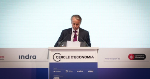 El presidente del Círculo de Economía, Javier Faus, en las jornadas de 2022 / CG (Luis Miguel Añón)