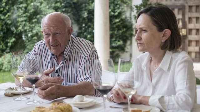 Alejandro Fernández, fundador de Pesquera, y su hija Eva