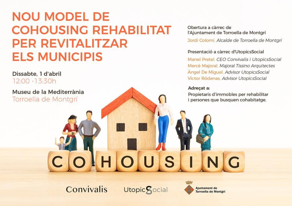 Imagen promocional del 'cohousing' de Convivalis en Torroella de Montgrí / UTOPIC SOCIAL