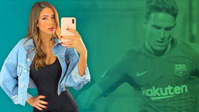 Nadia Avilés se saca un selfi ante Denis Suárez / FOTOMONTAJE DE CULEMANÍA