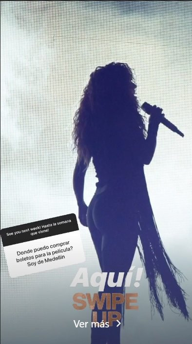 Imagen que Shakira compartió en sus redes con su silueta | IG