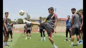 Pedri González en un entrenamiento con la selección española / EFE