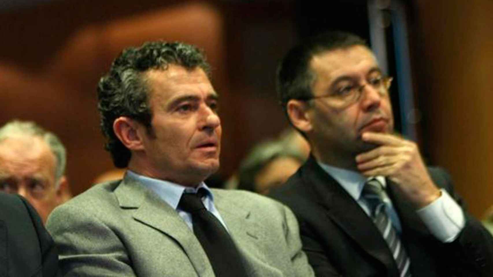 Jaume Masferrer y Josep María Bartomeu, durante la etapa inicial de la presidencia de Sandro Rosell / REDES