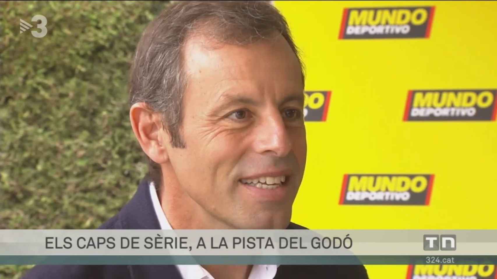 Sandro Rosell en el Trofeo Conde de Godó / TV3