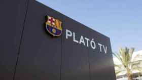 Una foto de los platós de televisión del Camp Nou / FCB