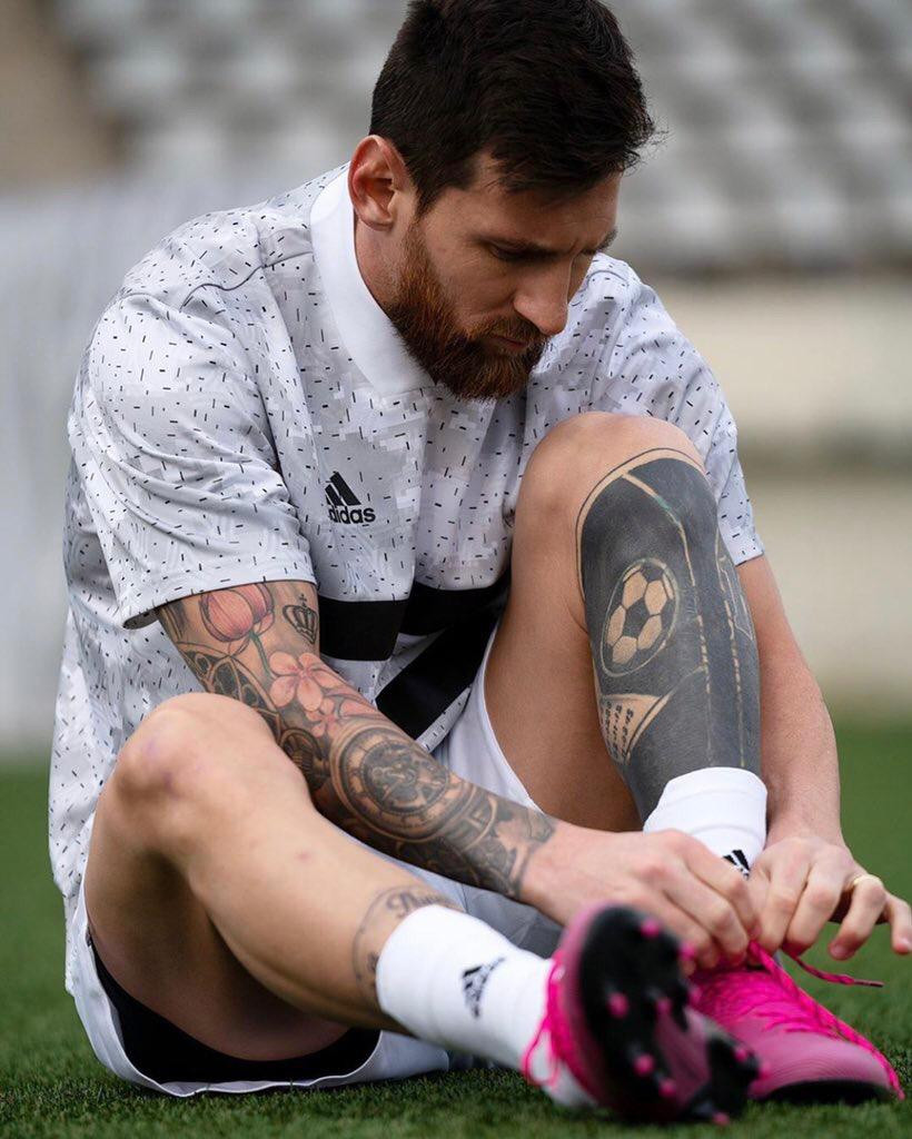 Leo Messi con las nuevas botas Adidas / Instagram
