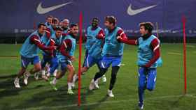 Jugadores del Barça, en un entrenamiento / FCB