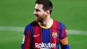 Leo Messi celebra un tanto del Barça / EFE