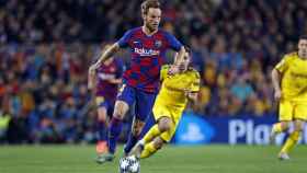 Ivan Rakitic jugando contra el Borussia Dortmund / FC Barcelona