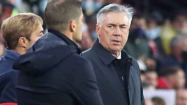 Ancelotti en el banquillo del Madrid / EFE