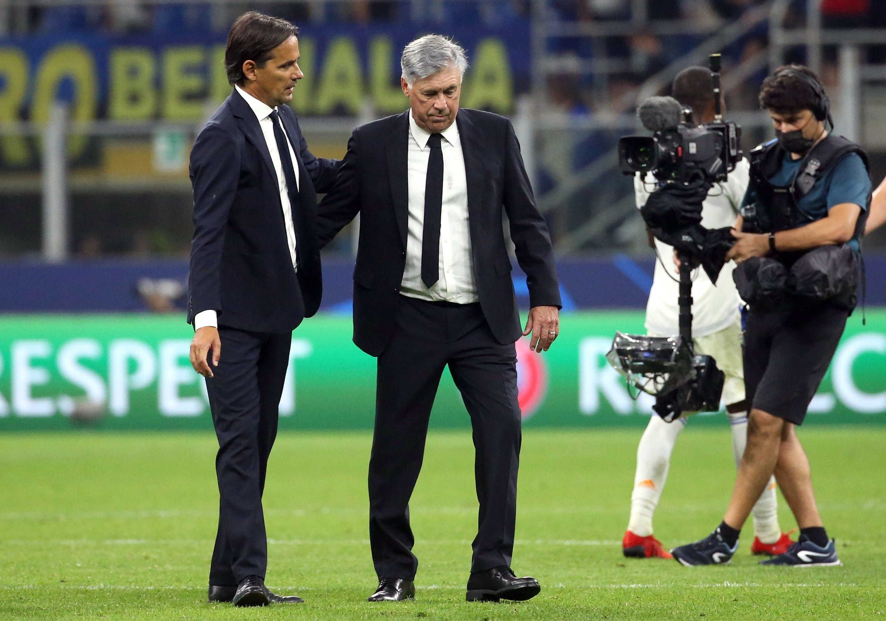 Ancelotti después del partido del Real Madrid contra el Inter / EFE