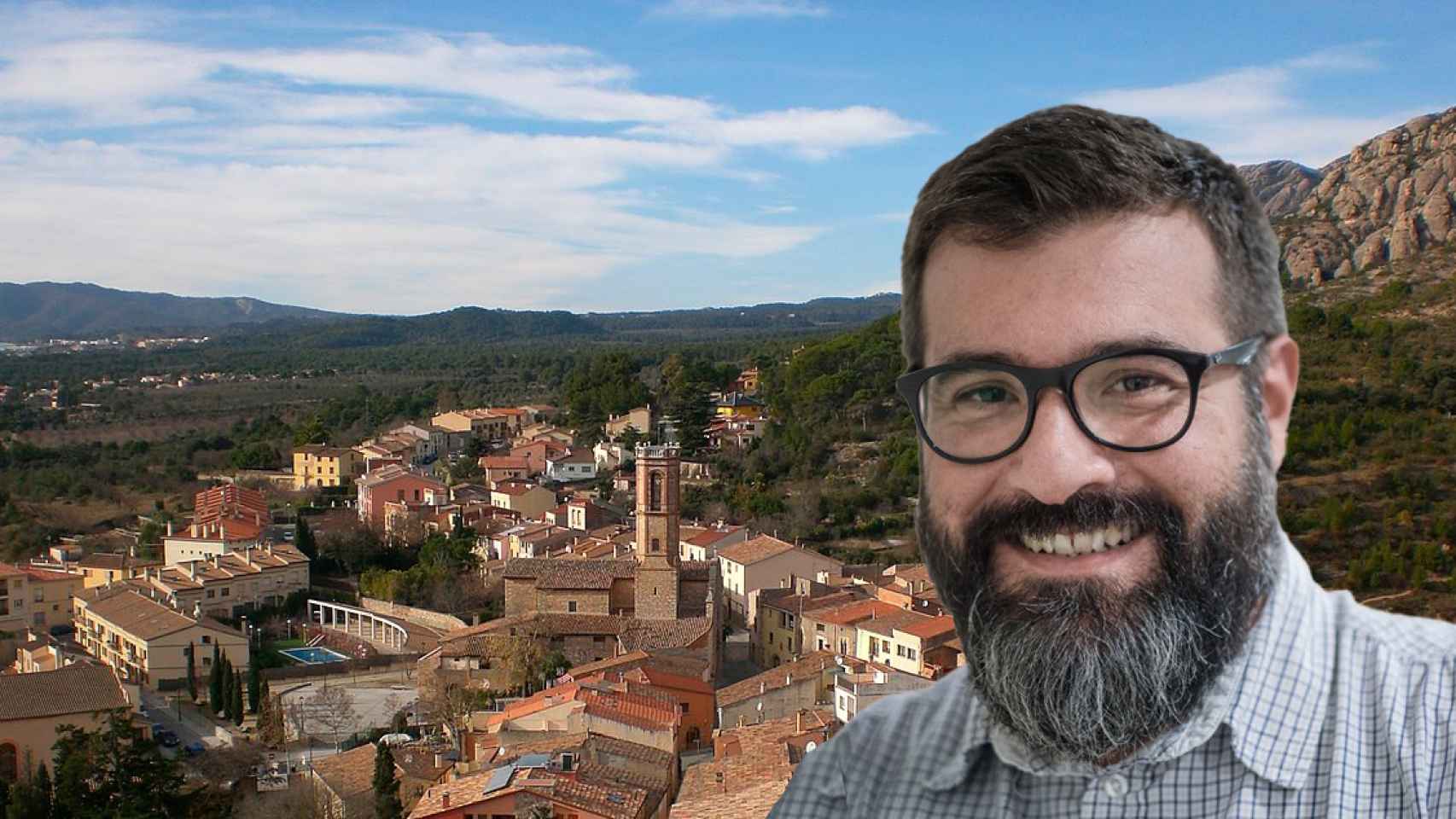 Miquel Solà, alcalde de ERC de Collbató / MONTAJE CG