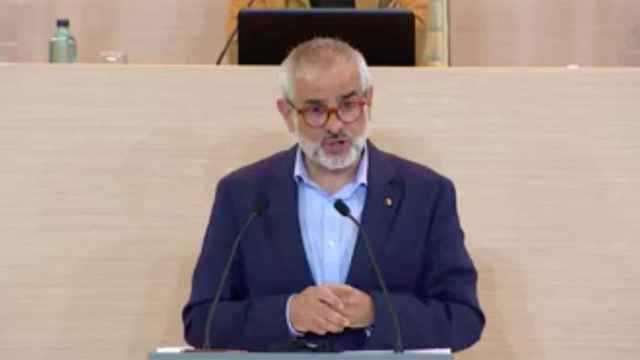 Carlos Carrizosa, líder catalán de Ciudadanos, en el Parlament