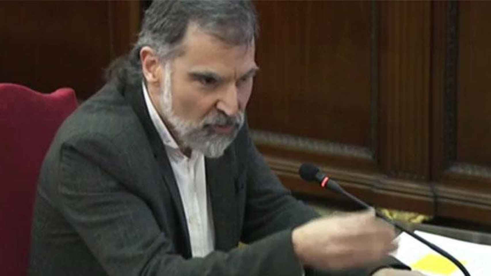 Jordi Cuixart, presidente de Òmnium Cultural, declarando en el Tribunal Supremo