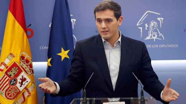 El líder de Cs, Albert Rivera, este miércoles en el Congreso /EFE