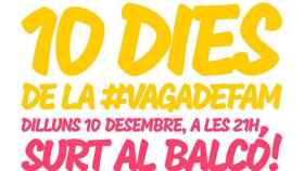 Cartel para convocar la 'cacerolada' a favor de la huelga de hambre de los presos / TWITTER