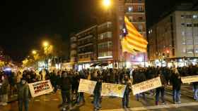 Protestas independentistas en la Meridiana de Barcelona / TWITTER
