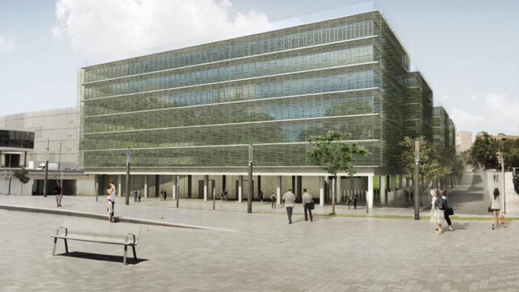 Recreación digital de la nueva sede de la Generalitat de Cataluña en la Zona Franca de Barcelona / GENCAT