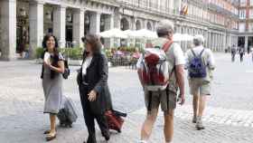 Turistas en Madrid, imagen de archivo
