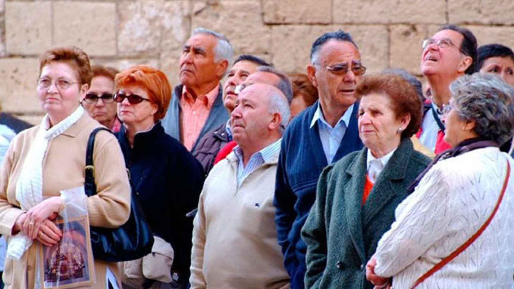 Un grupo de jubilados, en un viaje del Imserso en Navarra / CG