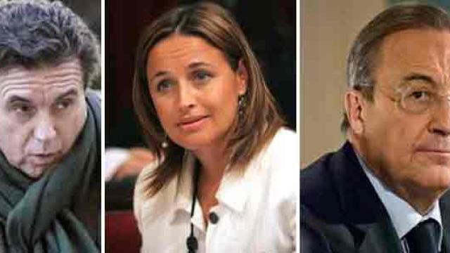 Jaume Matas, Aina Castillo y Florentino Pérez