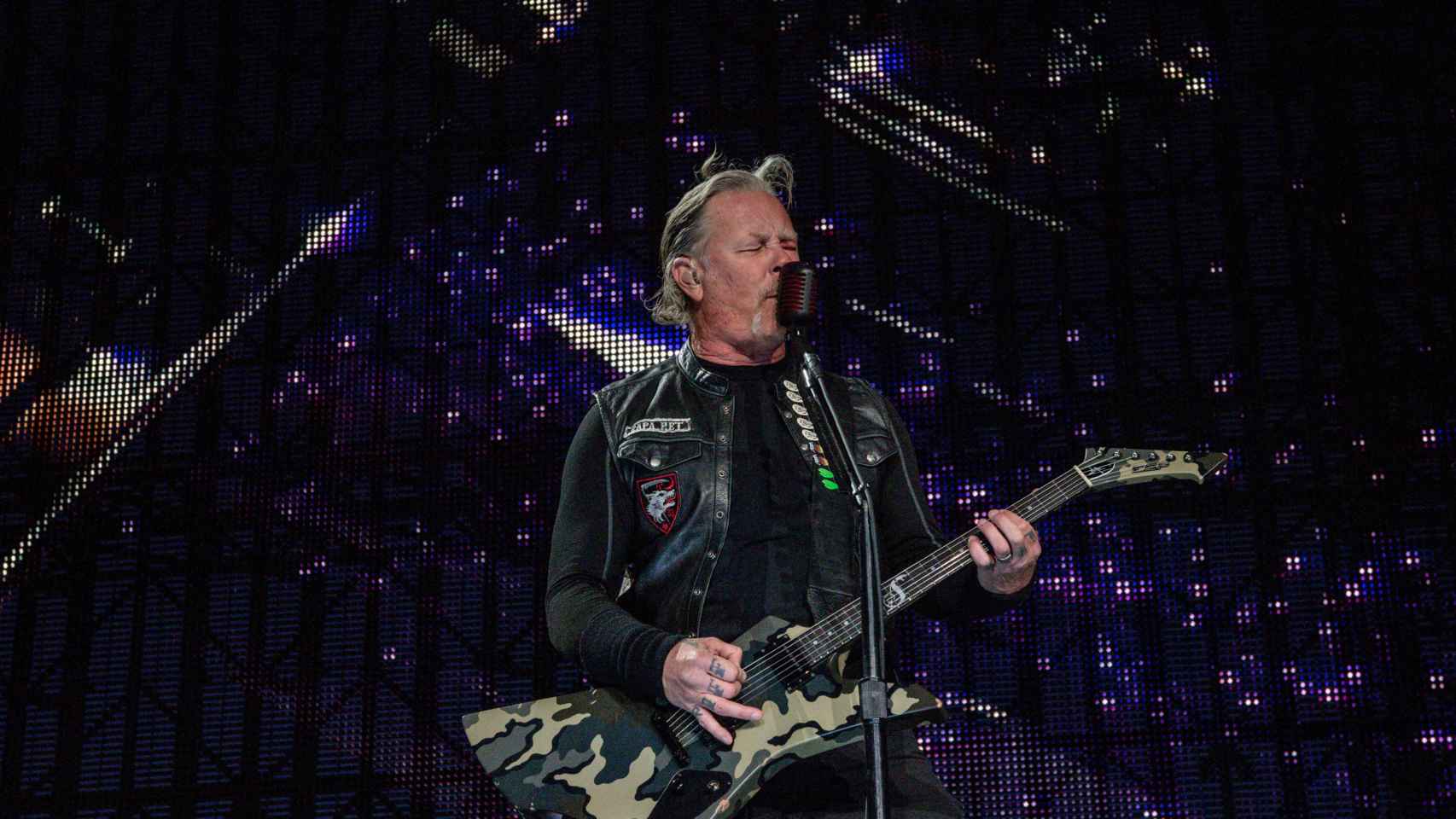 James Hetfield, vocalista de Metallica durante el concierto / EUROPAPRESS