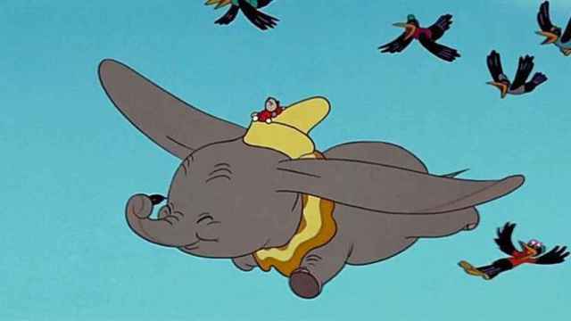 Dumbo, en la película de Disney