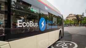 Un bus eléctrico de TMB en Barcelona. Una de las iniciativas que quieren desarrollarse más para luchar contra el cambio climático en Europa / TMB