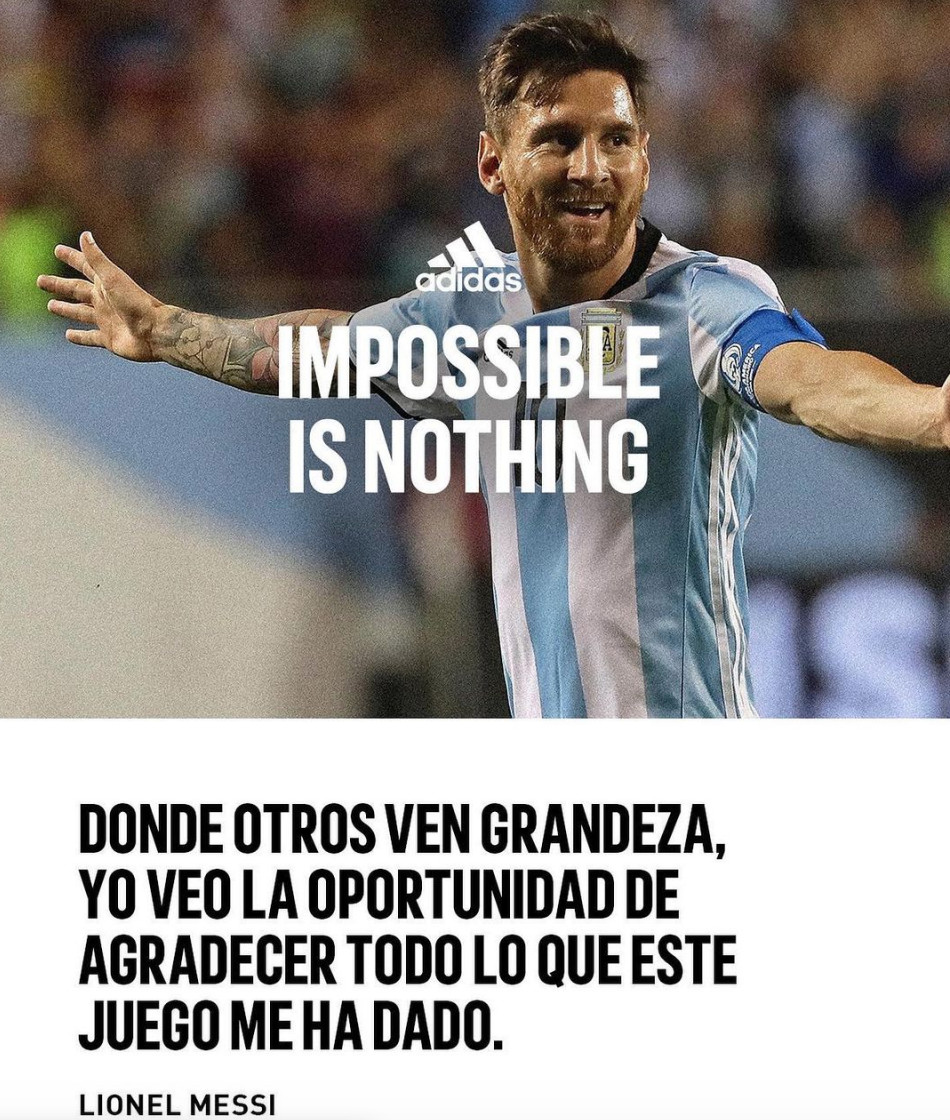 Leo Messi, mensaje esperanzador