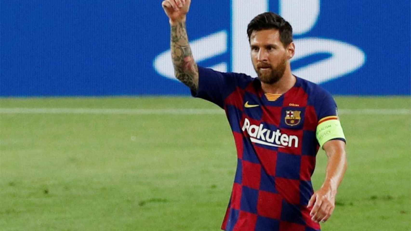 Leo Messi en un partido con el Barça / EFE