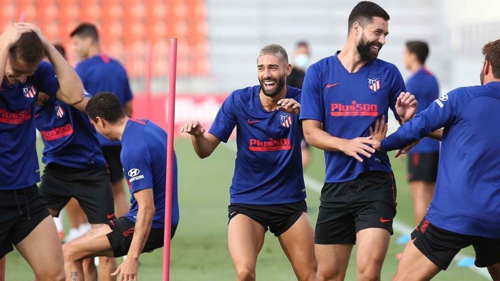 Varios jugadores del Atlético de Madrid durante un entrenamiento /CLUB ATLÉTICO DE MADRID