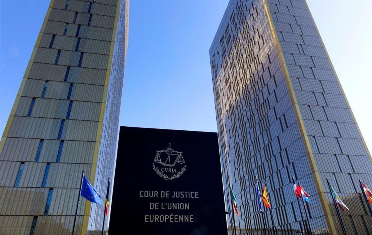 Fachada del TJUE (Tribunal de Justicia de la Unión Europea), donde se decide el juicio de la Superliga / EP