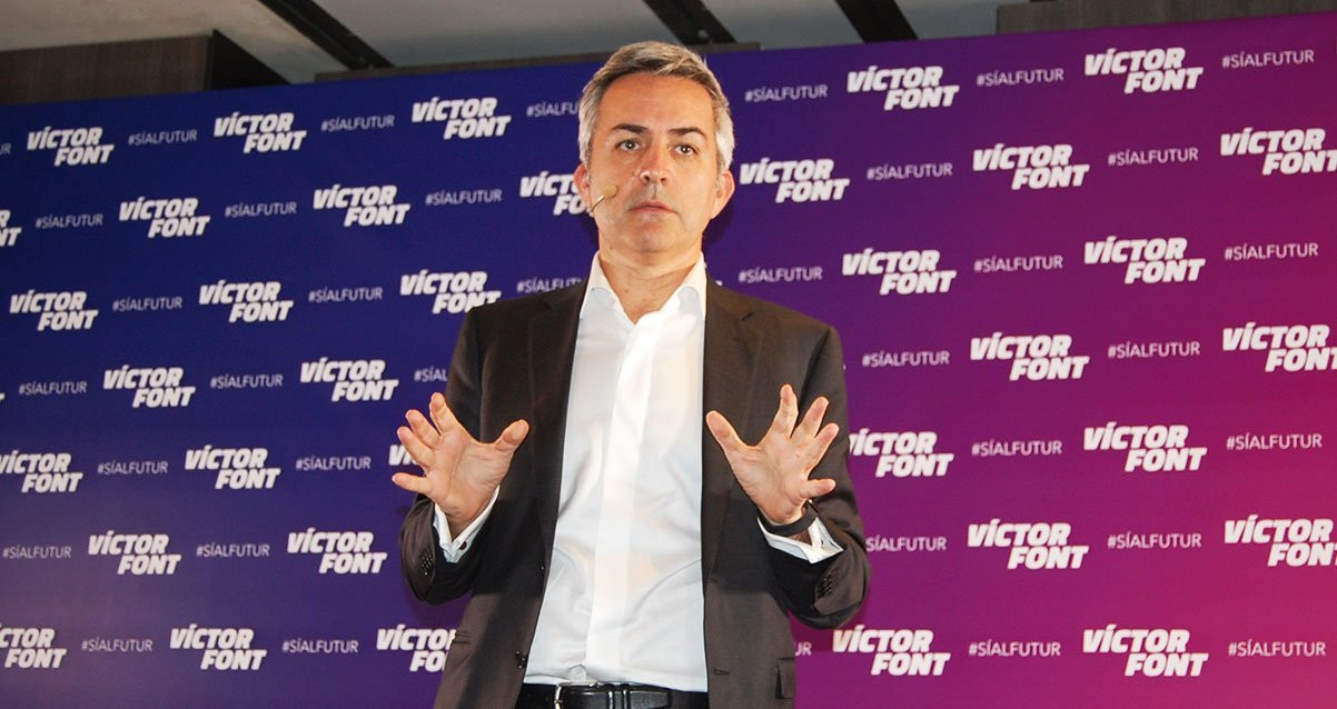 Víctor Font, durante una rueda de prensa / CULEMANIA