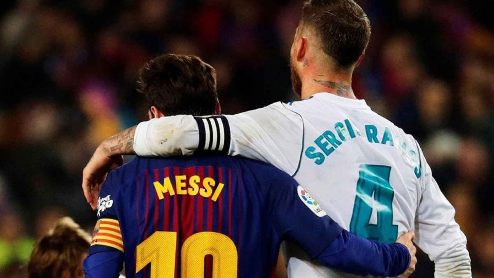 Leo Messi y Sergio Ramos durante un clásico en temporadas pasadas / EFE