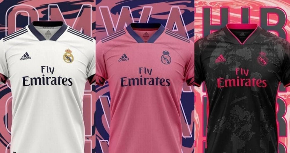 Así podrían ser las camisetas de la temporada 2020-21 del Real Madrid /Twitter