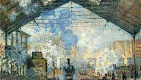 La estación de San Lázaro de París pintada en 1877 por Monet