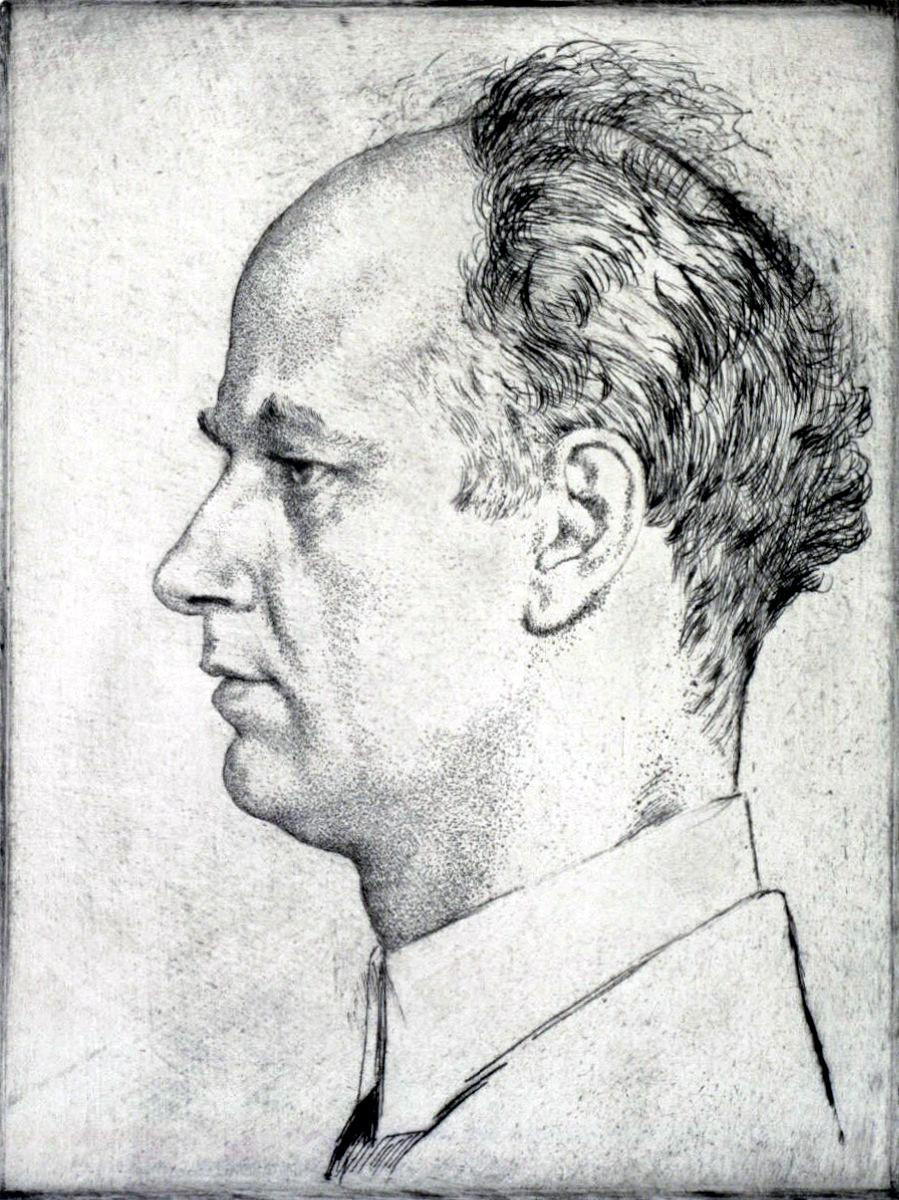 Retrato de Wilhelm Furtwängler (1928) / EMIL ORLIK